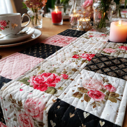 Deep Love Quilted Table Runner NCU0DV1809
