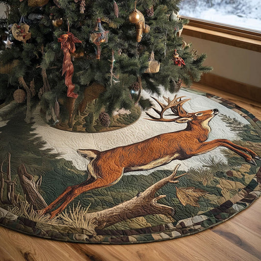 Deep Woods Escape Christmas Quilted Tree Skirt NCU0PTT1870