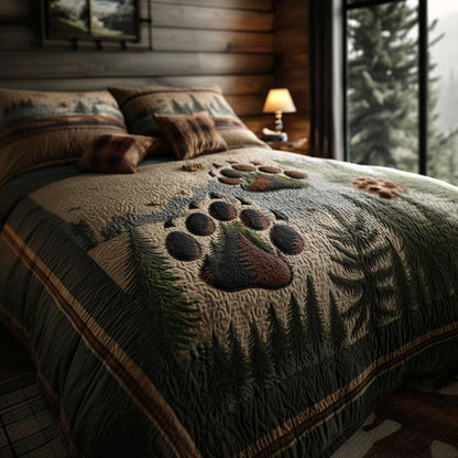 Deep Woods Legacy 3-Piece Quilted Bedding Set NCU0PTT2684