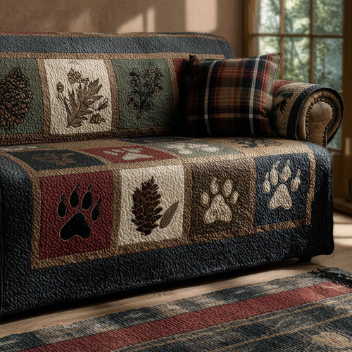 Deep Woods Wanderer Quilted Sofa Cover NCU0PTT2635