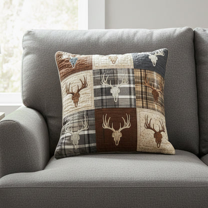 Deer Harmony Quilted Pillow Case NCU0NNT2782