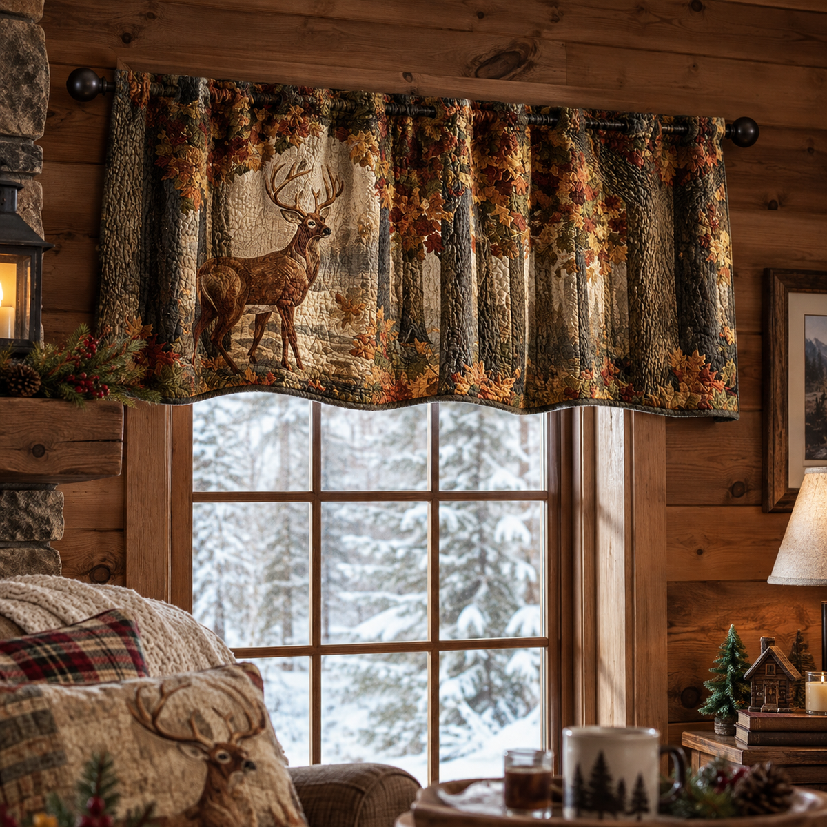 Deer Haven Quilted Valance NCU0DDK1937