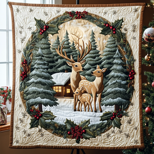 Deer Dreams Quilted Blanket NCU0VH550