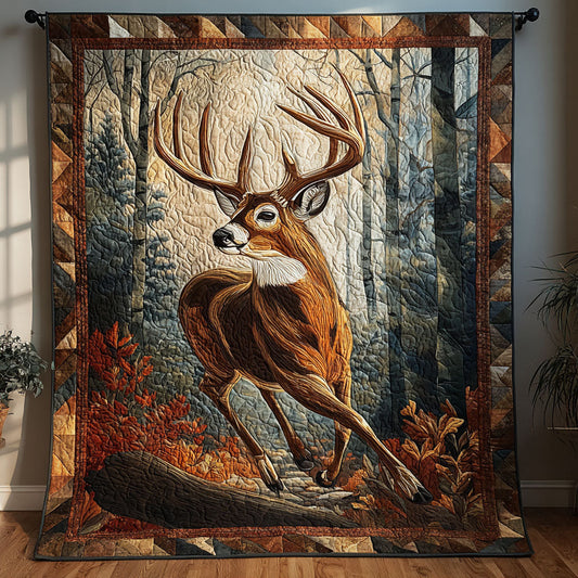 Deer Essence Quilted Blanket NCU0DDK2104