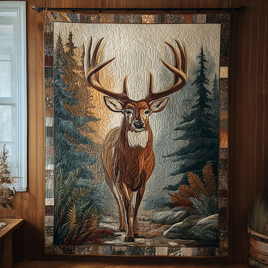 Deer Glory Quilted Blanket NCU0DDK2227