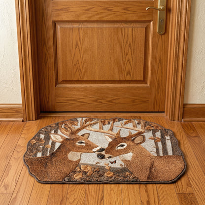 Deer Harmony Custom Shape Doormat NCU0NNT3085