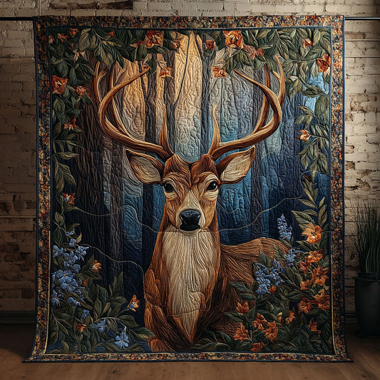 Deer Harmony Quilted Blanket NCU0DDK2228