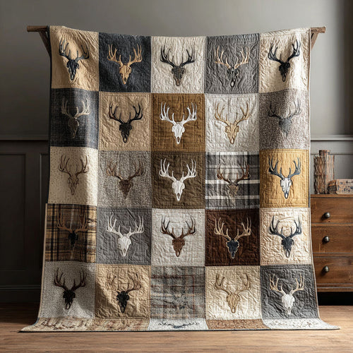 Deer Harmony Quilted Blanket NCU0NNT2782