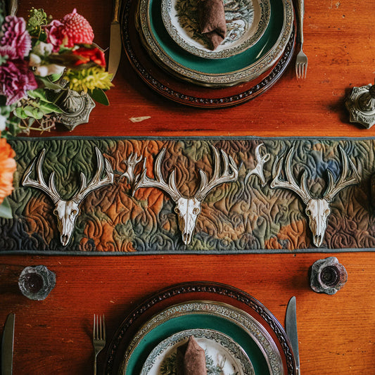 Deer Haven Quilted Table Runner NCU0PTT1998