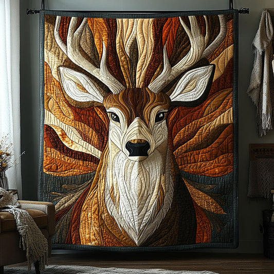 Deer Majesty Quilted Blanket NCU0DDK2223