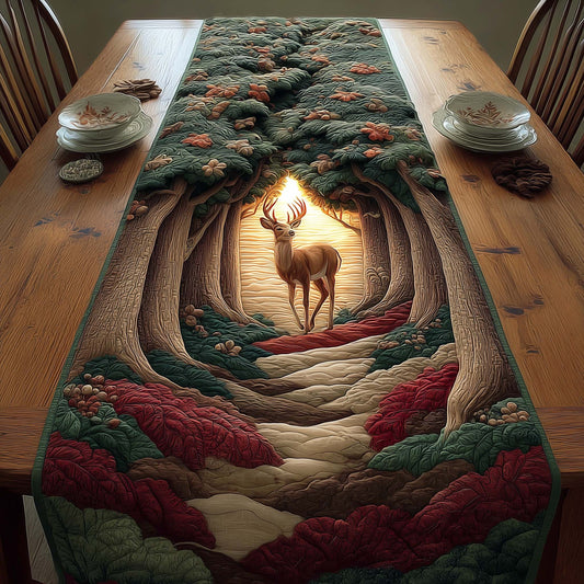 Deer Meadow Quilted Table Runner NCU0NNL025