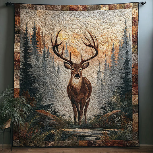 Deer Serenity Quilted Blanket NCU0DDK2105
