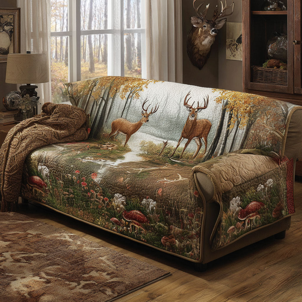 Deer Valley Quilted Sofa Cover NCU0PTT2438