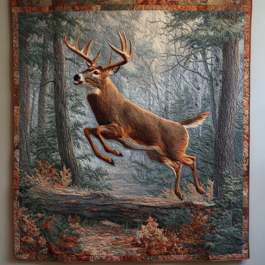 Deer Whisper Quilted Blanket NCU0DDK2103