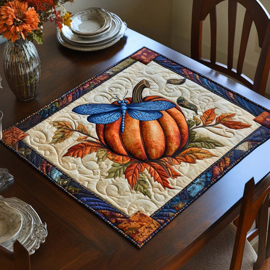 Delicate Dragonfly Glow Quilted Table Topper NCU0NNT1000