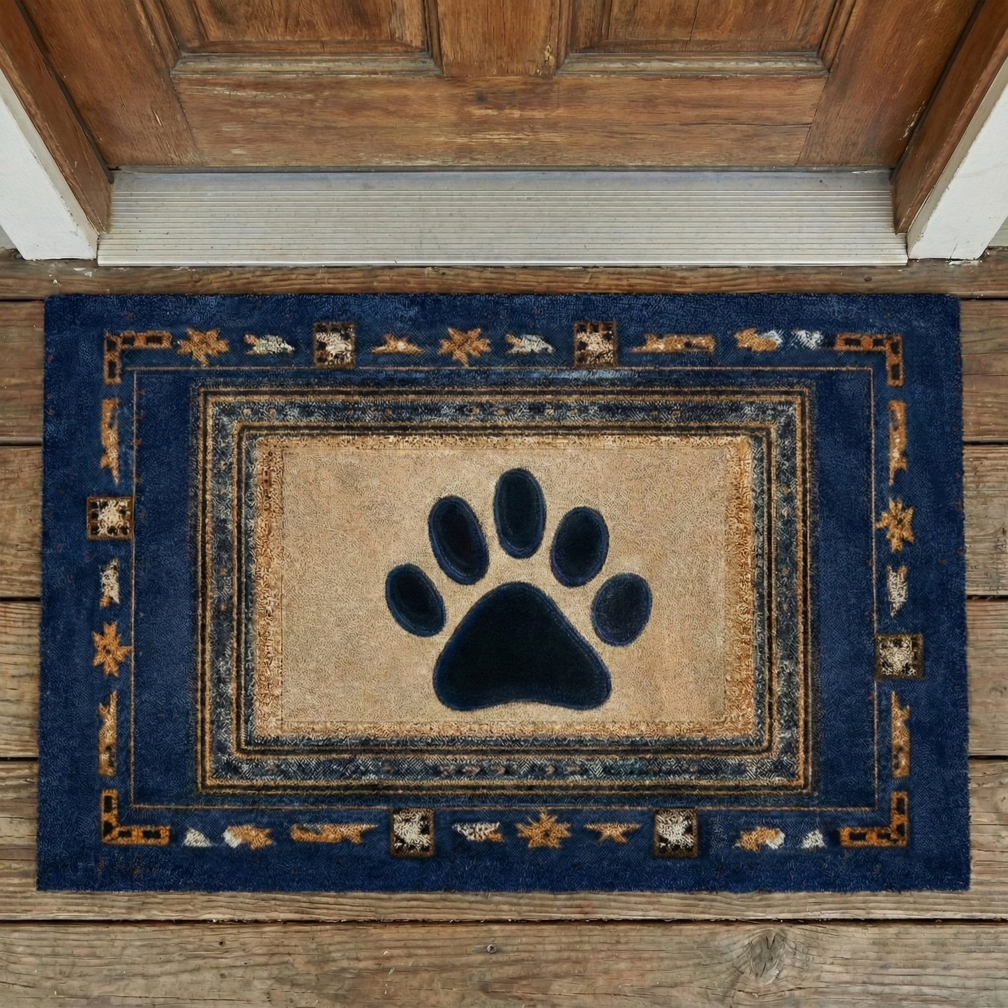 Denim Paw Doormat NCU0NXD1278