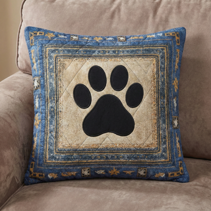 Denim Paw Quilted Pillow Case NCU0NXD1278