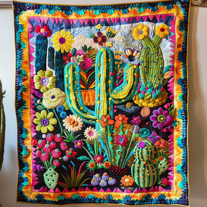 Cactus Quilted Blanket NCU0VT07