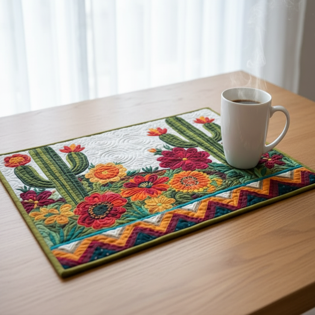 Desert Green Quilted Placemat NCU0NNT2334