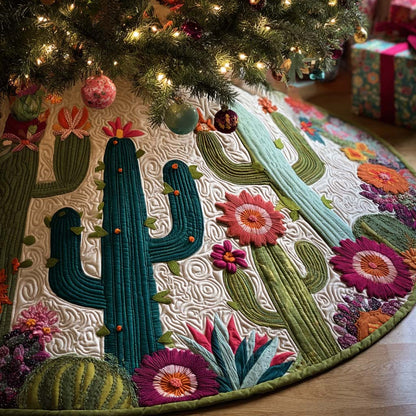 Desert Beauty Christmas Quilted Tree Skirt NCU0NNT2332