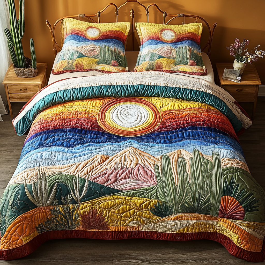 Desert Bloom Duvet Cover Set NCU0PVL287