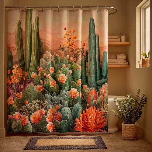 Desert Bloom Magic Shower Curtain NCU0DQQ0364