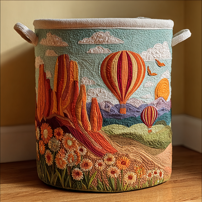 Desert Bloom Quilted Laundry Basket NCU0DDK1605