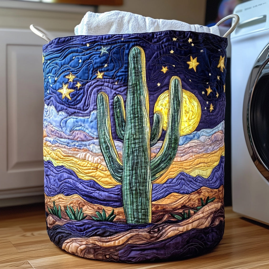 Desert Bloom Quilted Laundry Basket NCU0PVL558