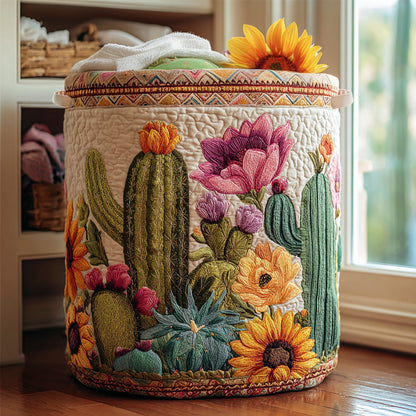 Desert Bloom Quilted Laundry Basket NCU0PVL651