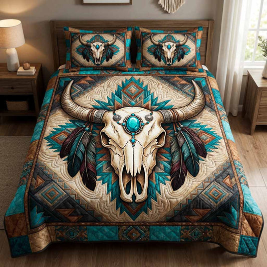 Desert Crown 3-Piece Quilted Bedding Set NCU0NXD1750