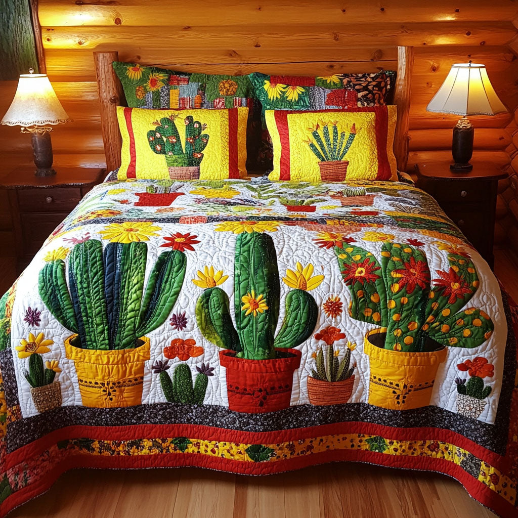 Desert Bloom Quilted Bedding Set NCU0DV145