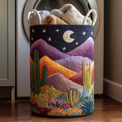 Desert Dreamscape Quilted Laundry Basket NCU0TH2971