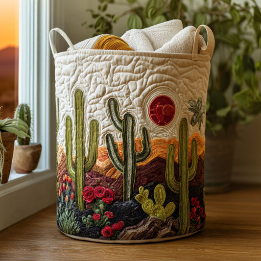 Desert Dwellers Quilted Laundry Basket NCU0PTT1083