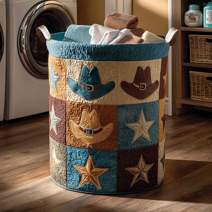 Desert Hat Dreams Quilted Laundry Basket NCU0NTV434