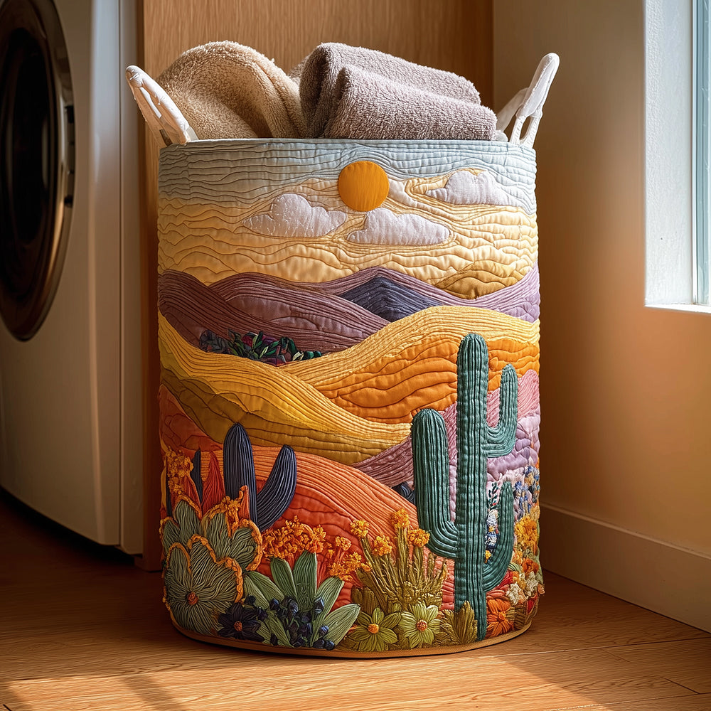 Desert Horizon Quilted Laundry Basket NCU0TH2968