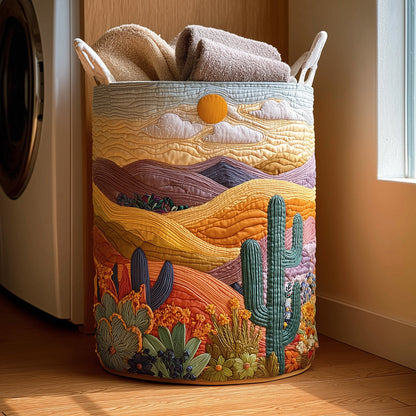 Desert Horizon Quilted Laundry Basket NCU0TH2968