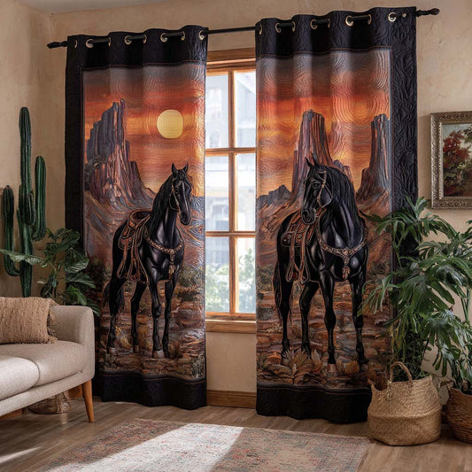 Desert Horse Quilted Curtains NCU0HNH878