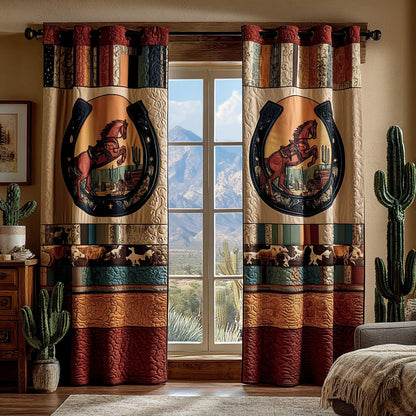 Desert Horseshoe Quilted Curtains NCU0PTT2712
