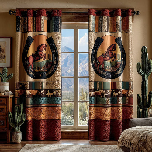 Desert Horseshoe Quilted Curtains NCU0PTT2712