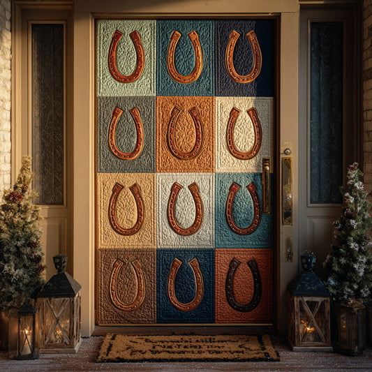 Desert Horseshoe Quilted Door Cover NCU0LDH033