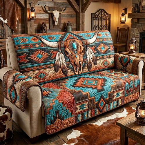 Desert Legacy Quilted Sofa Cover NCU0NTV1121