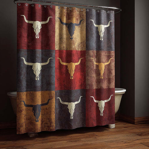 Desert Longhorn Shower Curtain NCU0NXD1427