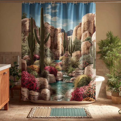 Desert Oasis Mood Shower Curtain NCU0DQQ0366