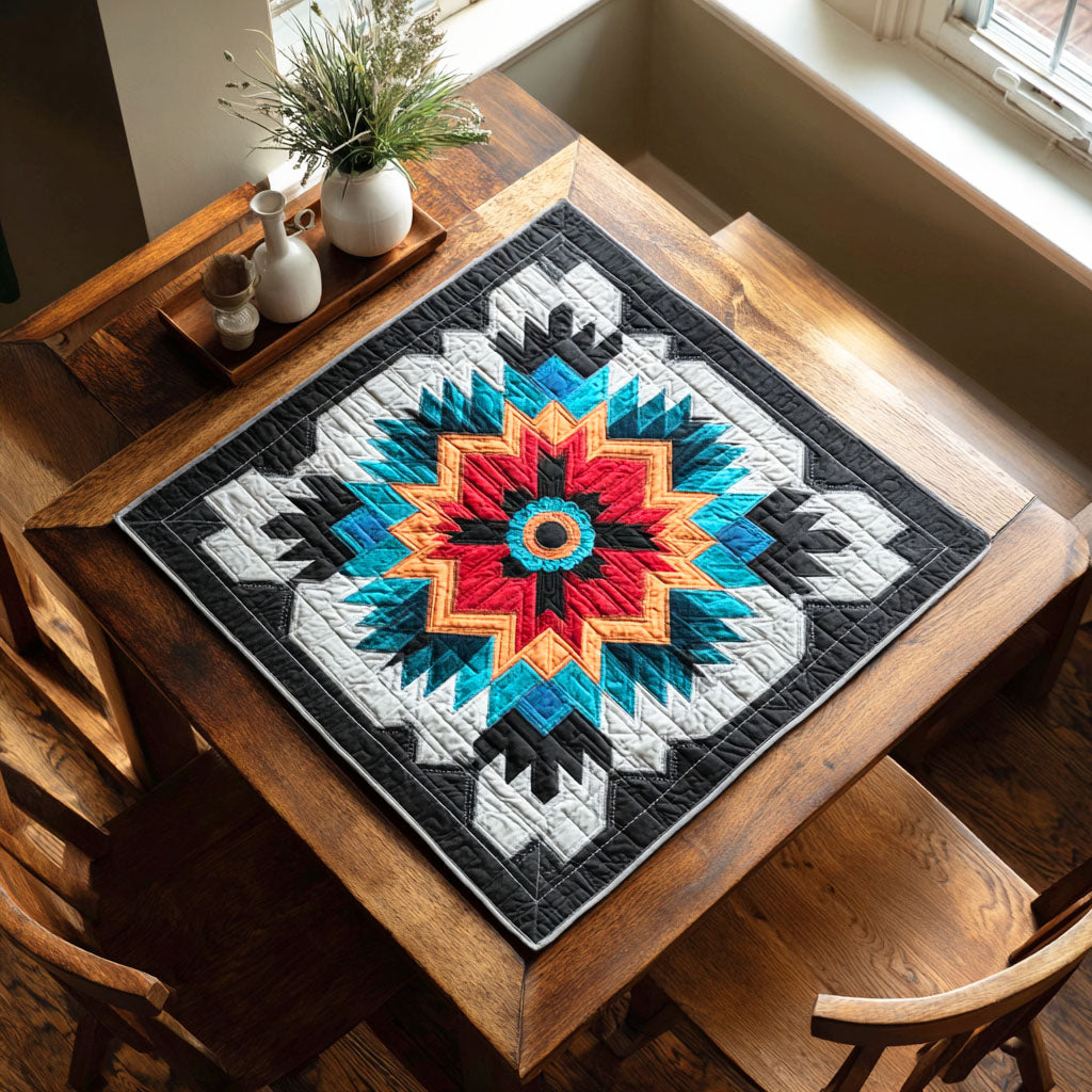 Desert Pattern Quilted Table Topper NCU0NTD283