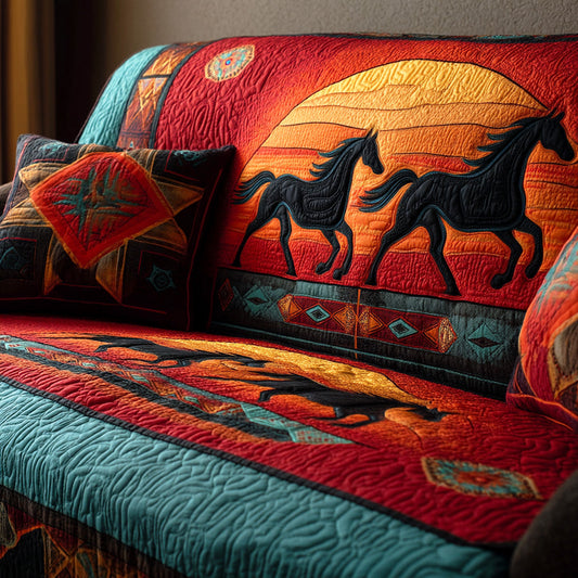 Desert Rider Quilted Sofa Cover NCU0NTD1325
