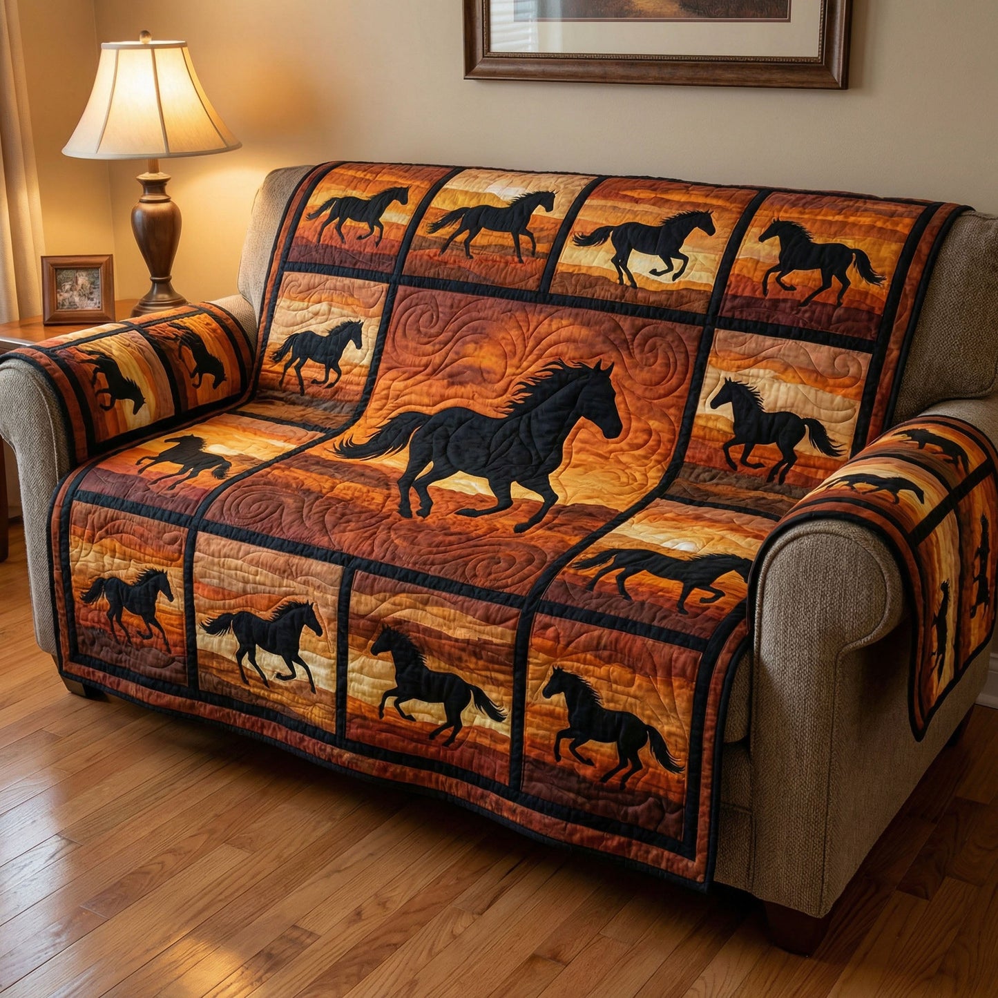 Desert Rider Quilted Sofa Cover NCU0NTD1601