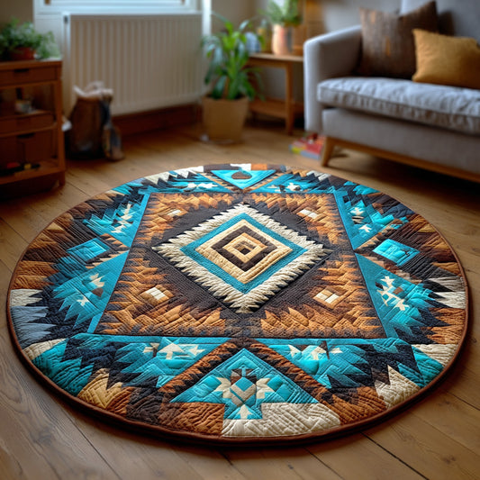 Desert Ridge Quilted Round Mat NCU0NTD1234