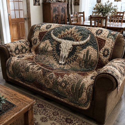 Desert Skull Dreams Quilted Sofa Cover NCU0PTT3414
