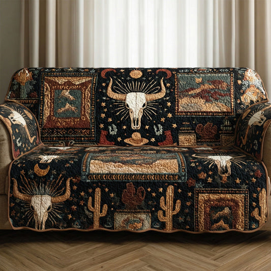 Desert Skull Quilted Sofa Cover NCU0LDH522