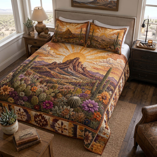 Desert Spirit 3-Piece Quilted Bedding Set NCU0NTD1990